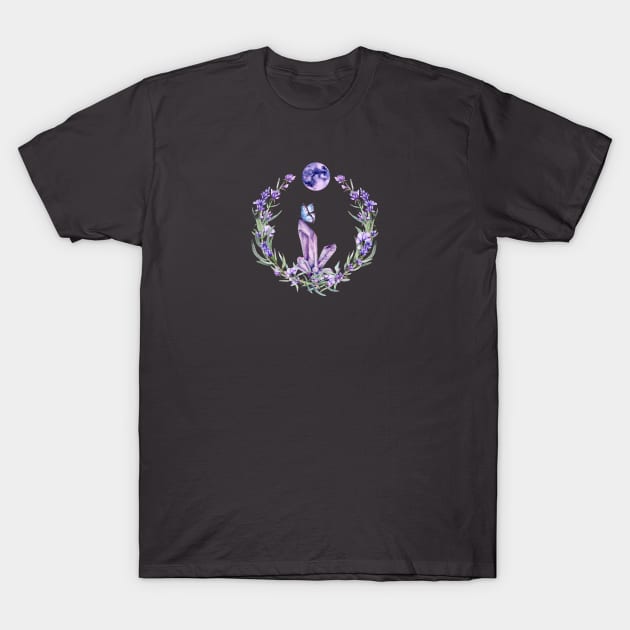 Amethyst Garden T-Shirt by LylaLace Studio